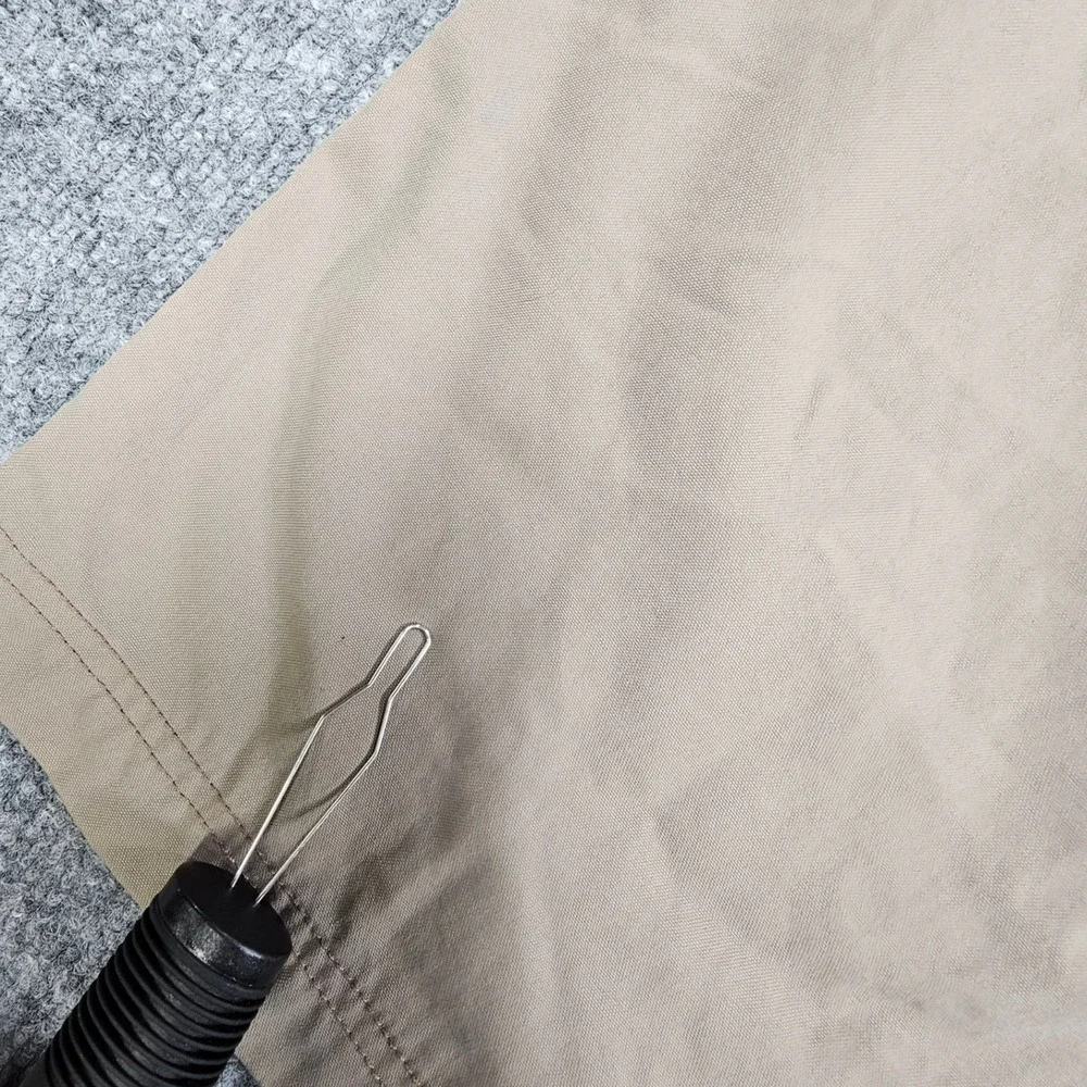 Duluth Trading Co Dry on the Fly Cargo Pants Mens 2XL x 27 Khaki Nylon Tech Work